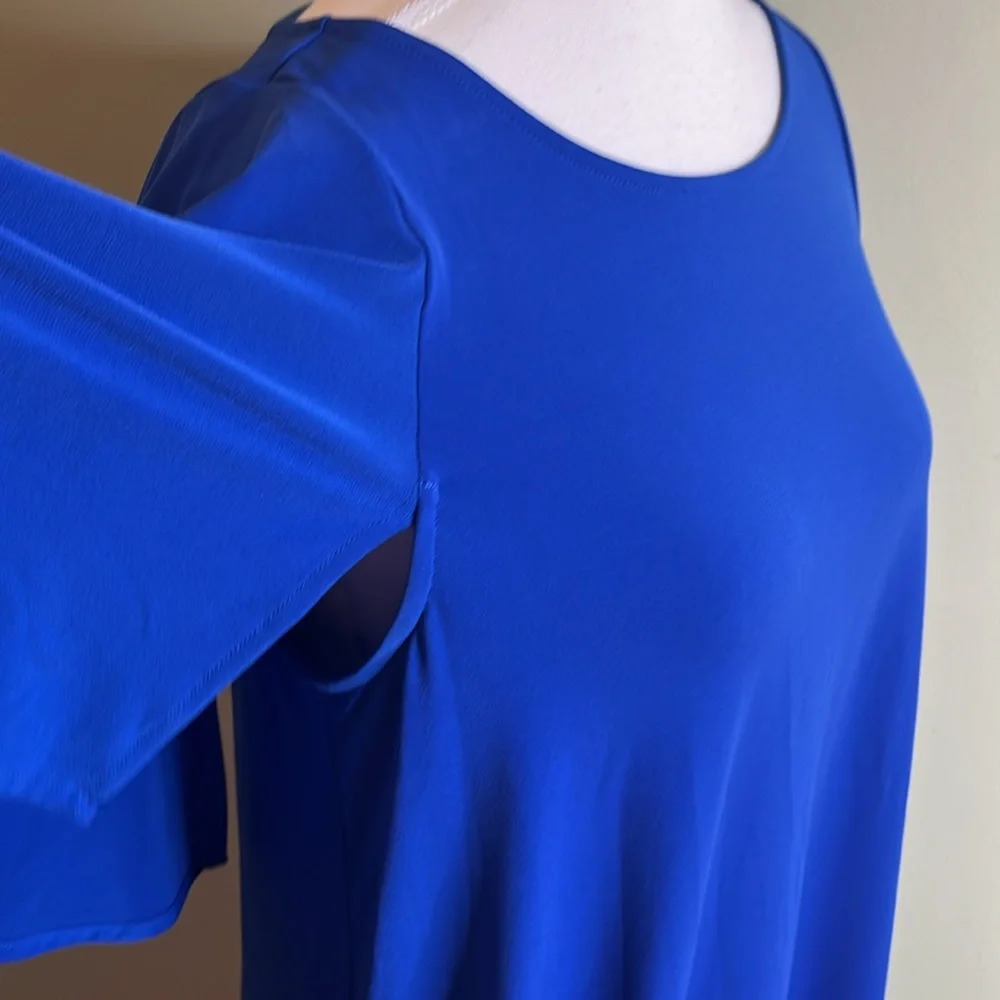 💰Calvin Klein round neck butterfly short sleeve Shift stretchy swing dress - Picture 7 of 13